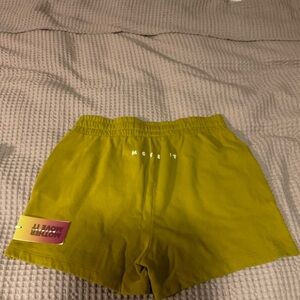 MOTHER yellow Sweat Shorts